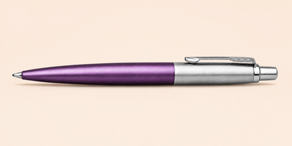 Close-up Parker Jotter RVS clip en gravure