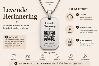 Levende Herinnering productweergave met ketting