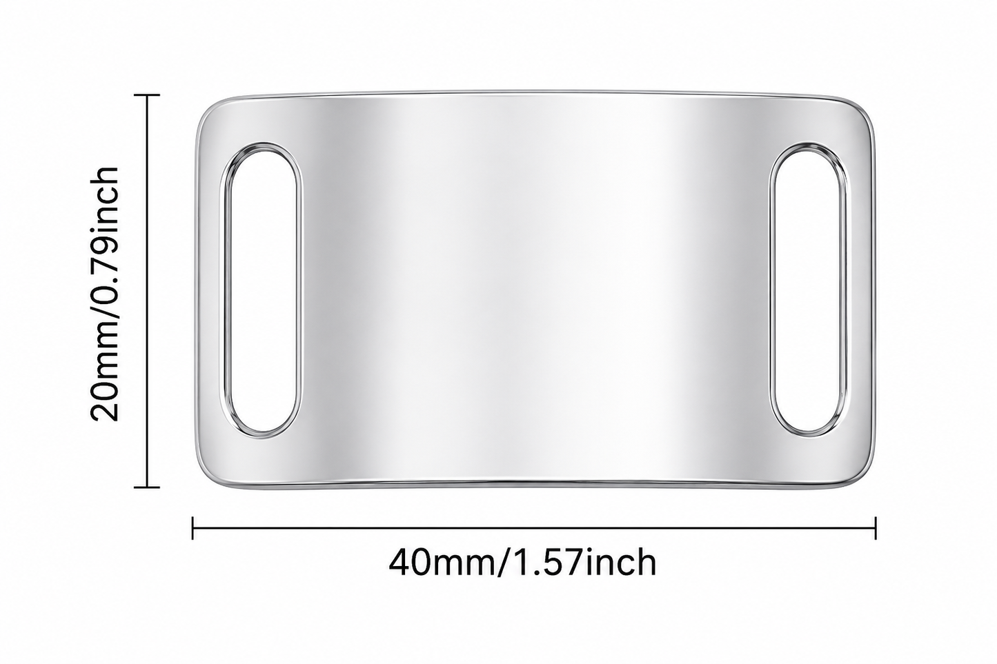 Close-up halsband tag met ring