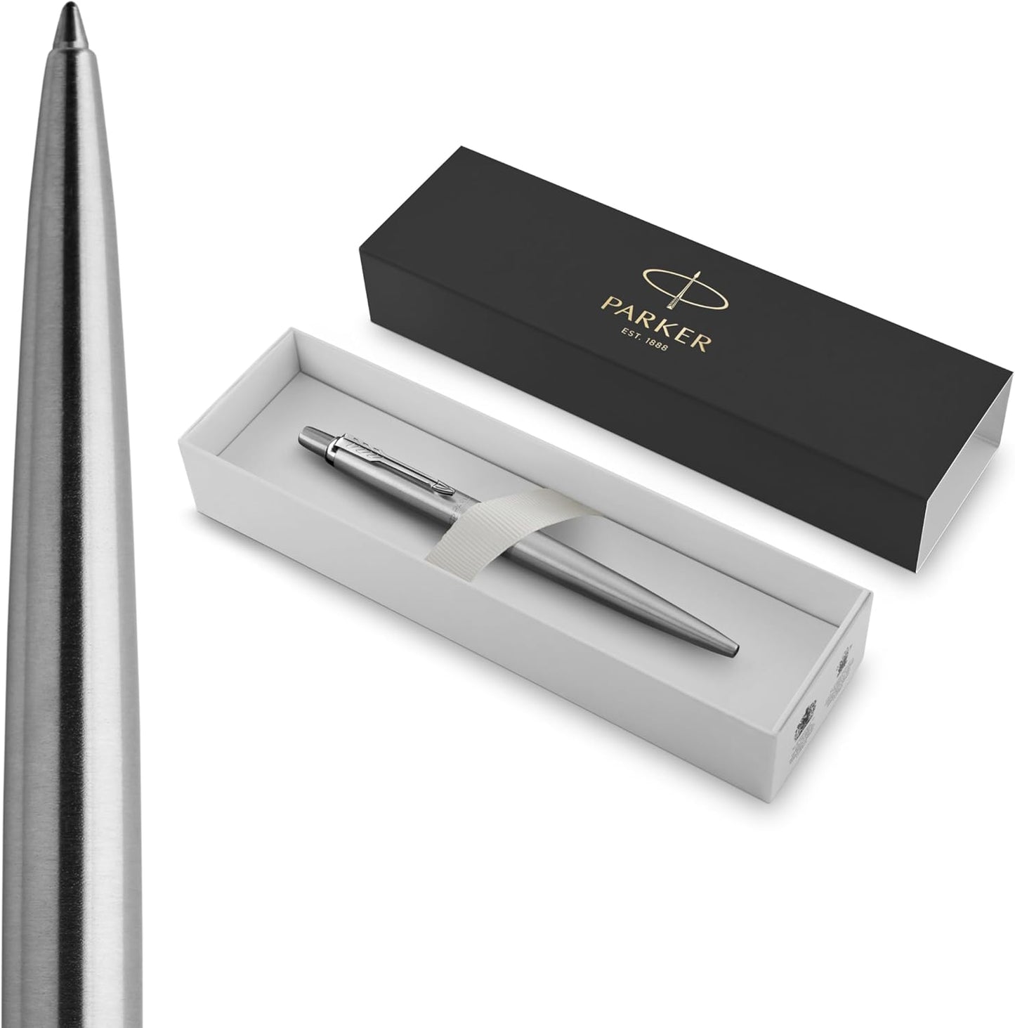 Parker Jotter RVS zilver met gravure