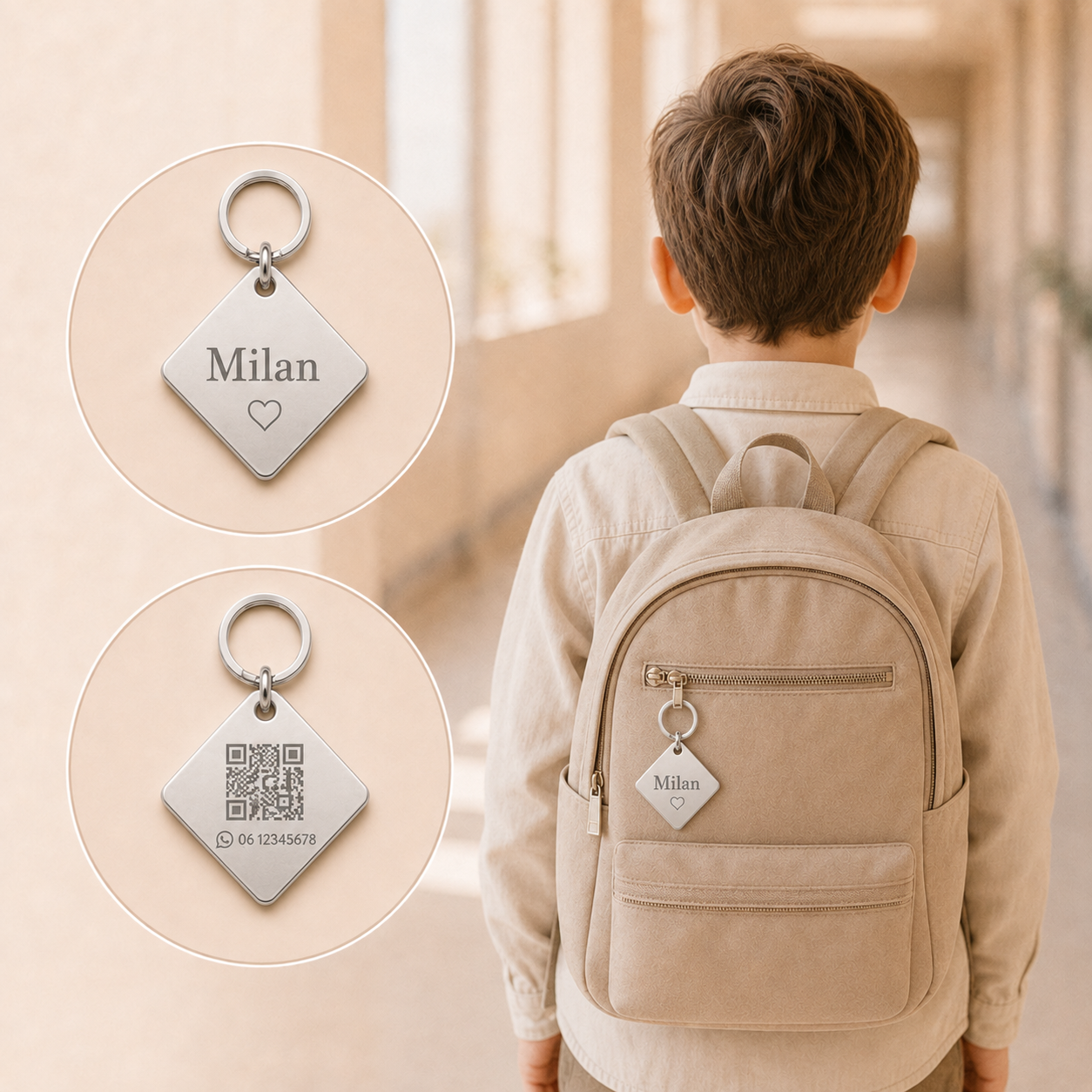 Vierkante Hanger Naamlabel