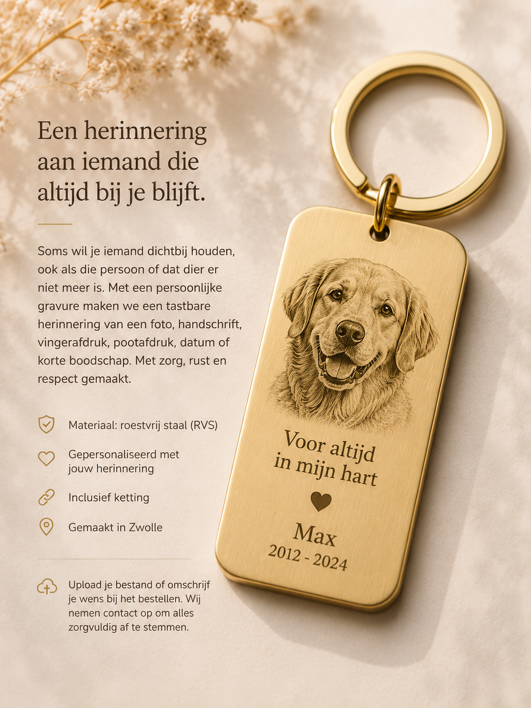 Memorial hanger productweergave