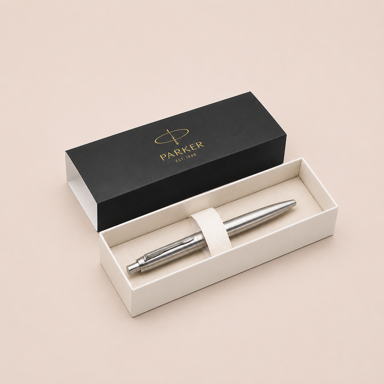 Parker Jotter RVS rood met lasergravure