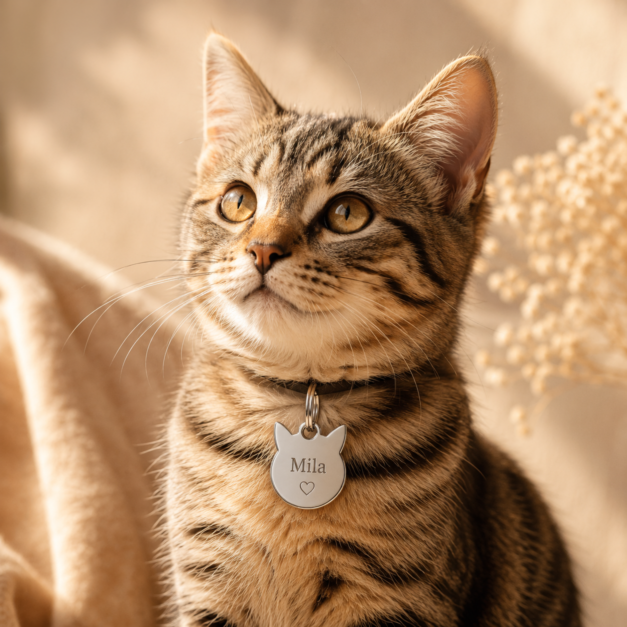 Kattenpenning RVS goud productweergave