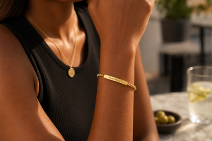 ID Armband RVS met Gravure