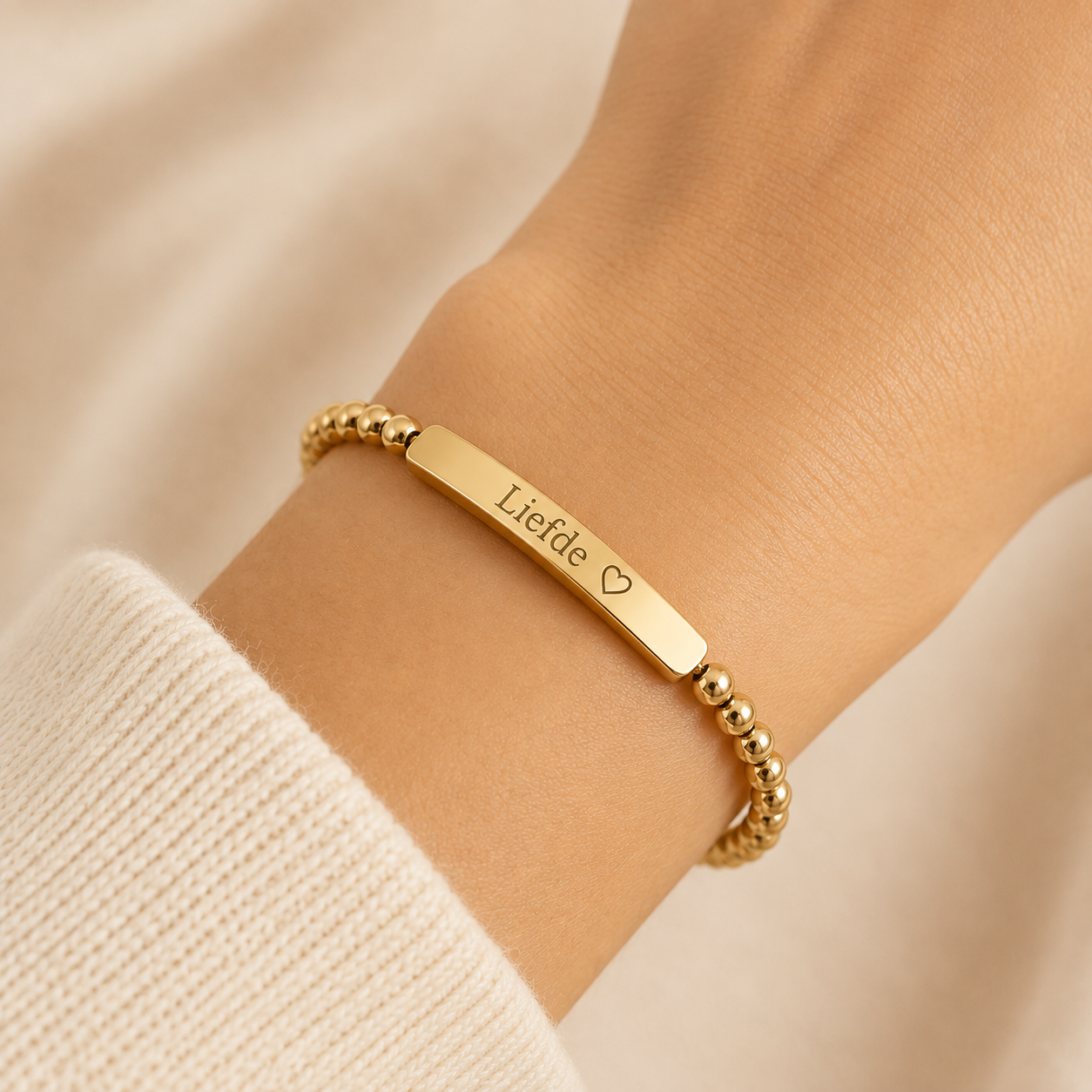 ID Armband RVS met Gravure