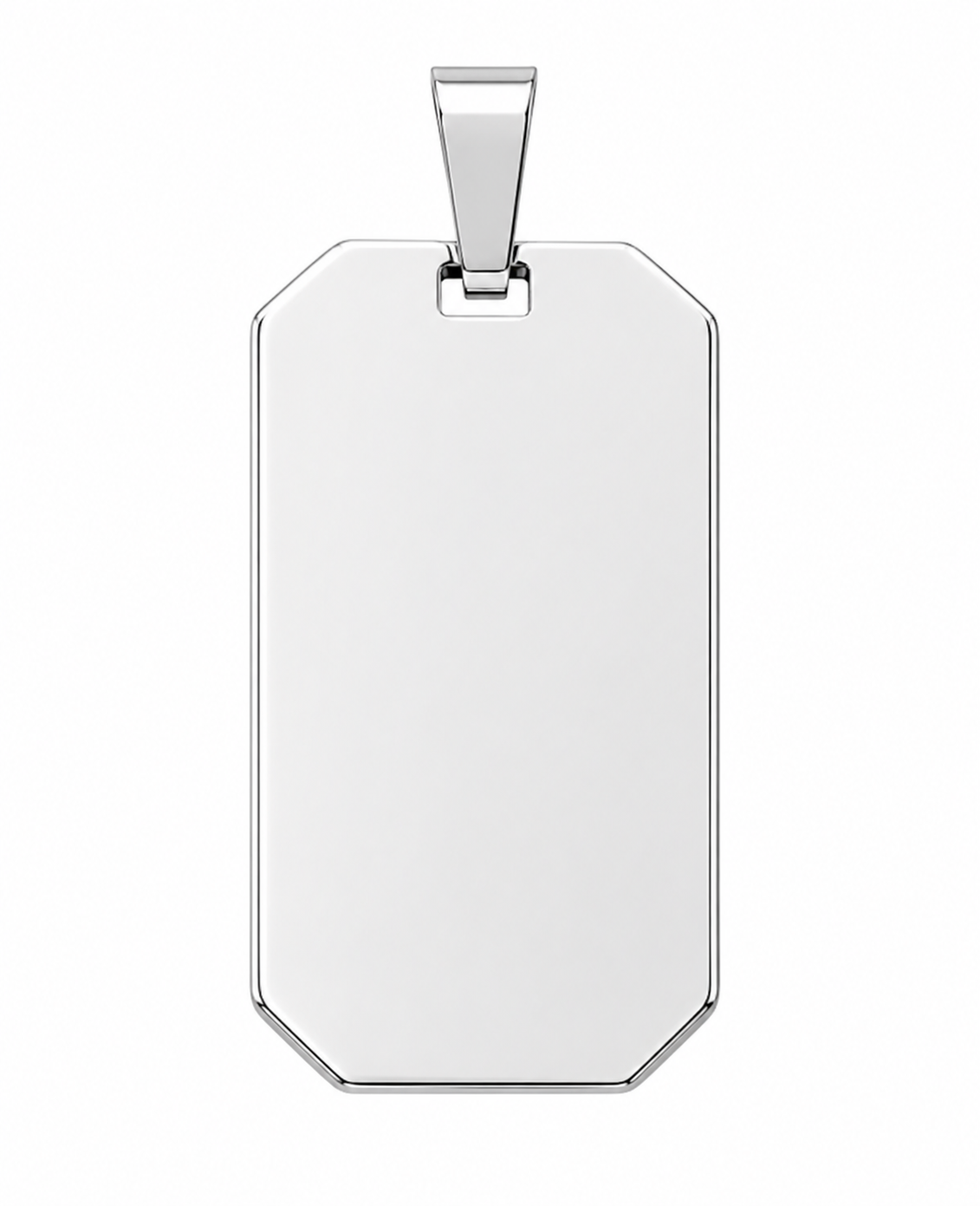 Voorbeeld gepersonaliseerde memorial hanger zilver