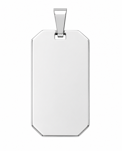 Voorbeeld gepersonaliseerde memorial hanger zilver